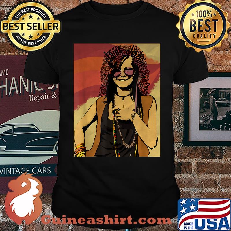 Teacher Retro Graphic Janis Name Arts Joplin T-Shirt