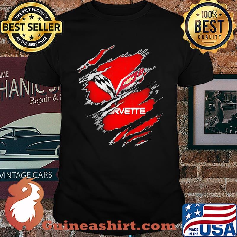 The Evolution Of The Chevrolet Corvette Logo shirt