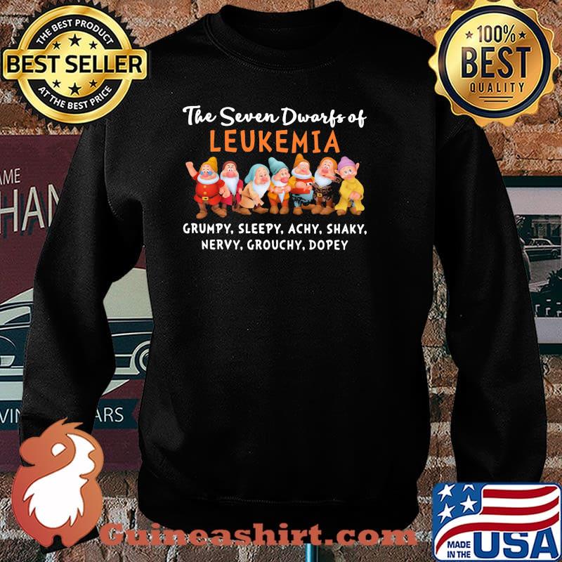 The seven drawrfs of Leukemia grumpy sleepy achy shaky nervy grouchy dopey Sweater