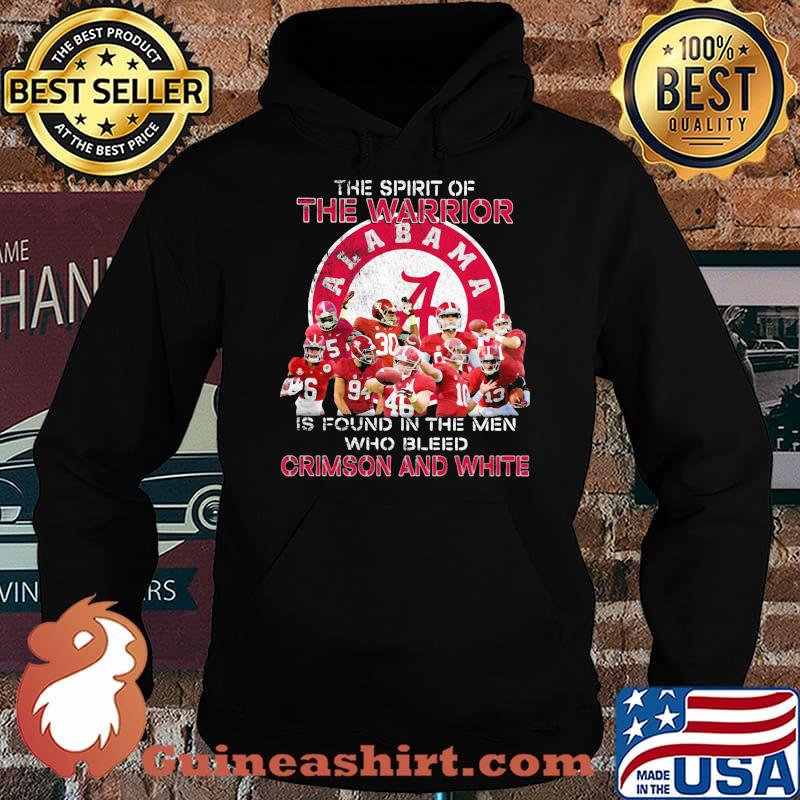 The spirit of the warrior is found in the men who bleed crimson and white Hoodie
