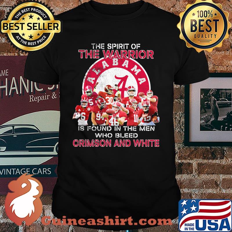 The spirit of the warrior is found in the men who bleed crimson and white shirt