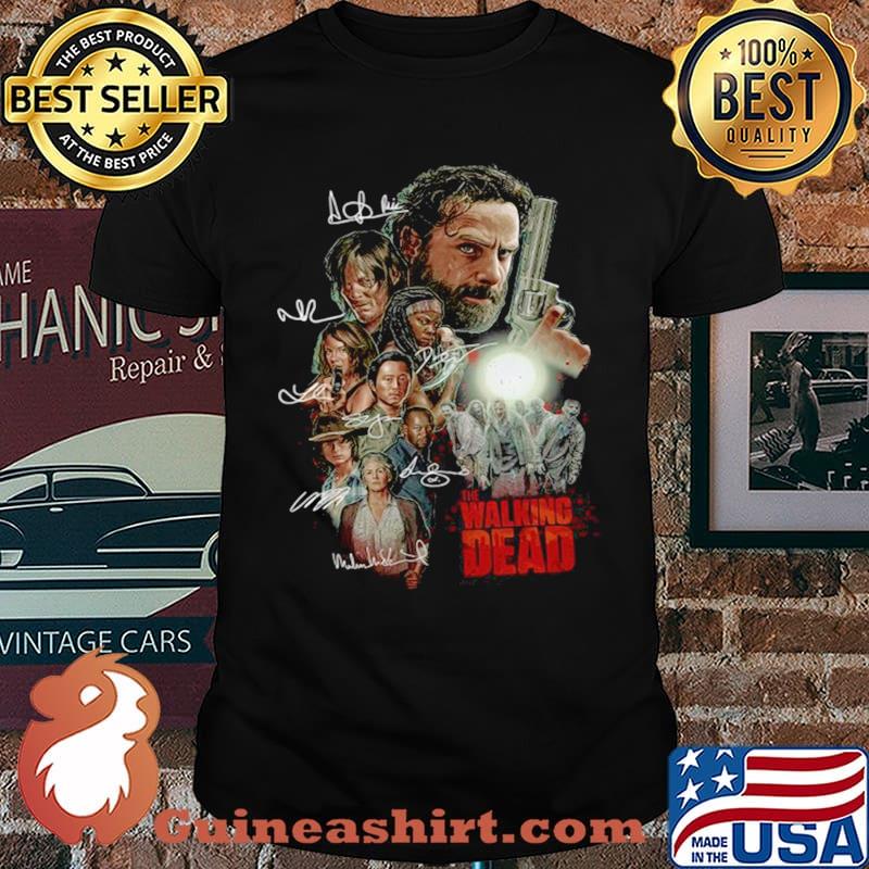 The Walking Dead Characters Signatures shirt