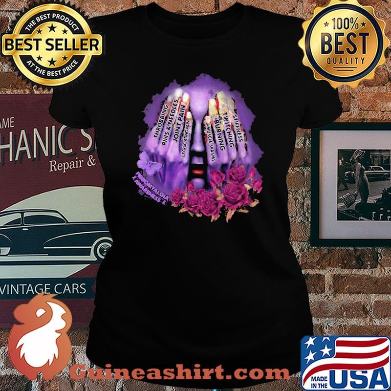 Throbbing Pins And Needles Joint Pain Rose Girl Shirt Laides tee
