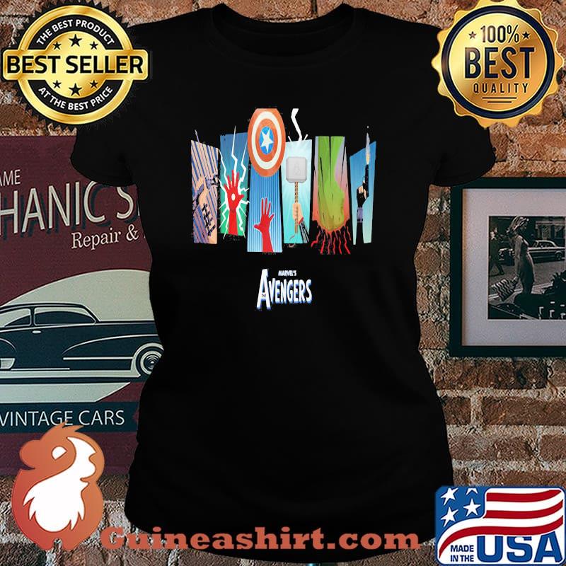Thunder Light Marvels Avengers Captain America Shirt Laides tee
