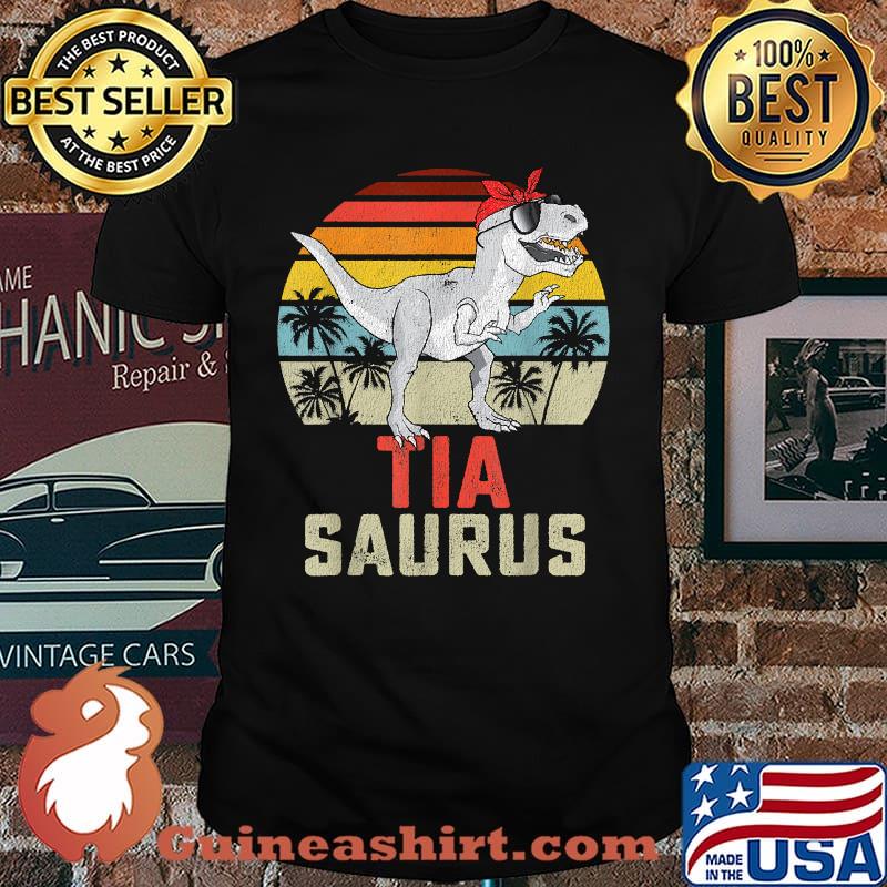 Tia Saurus Tiasaurus T Rex Dinosaur Vintage T-Shirt