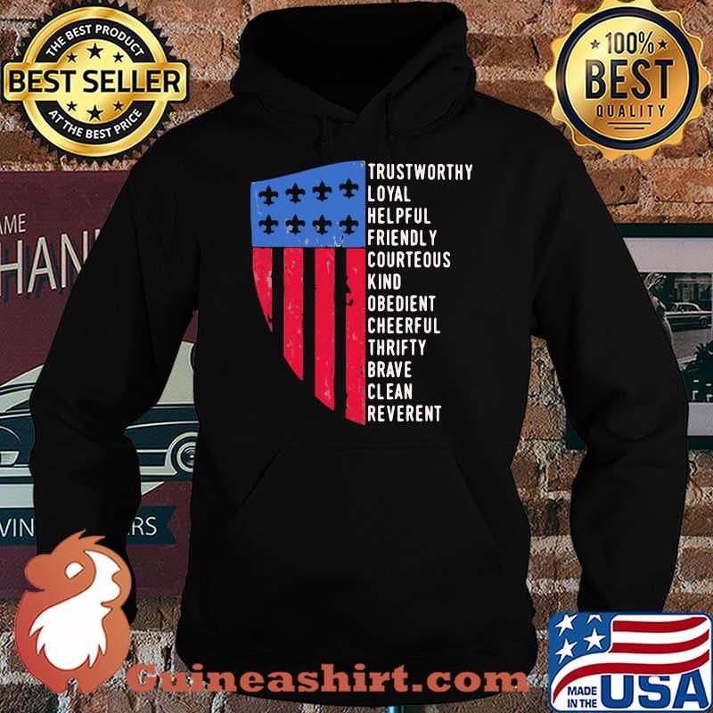 Trustworthy Loyal Helpful Friendly Courteous Kind Obendien Ameircan Flag Shirt Hoodie