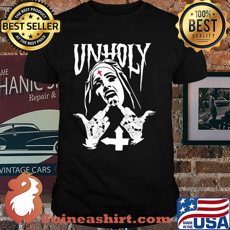 Unholy Nun Skull God Shirt
