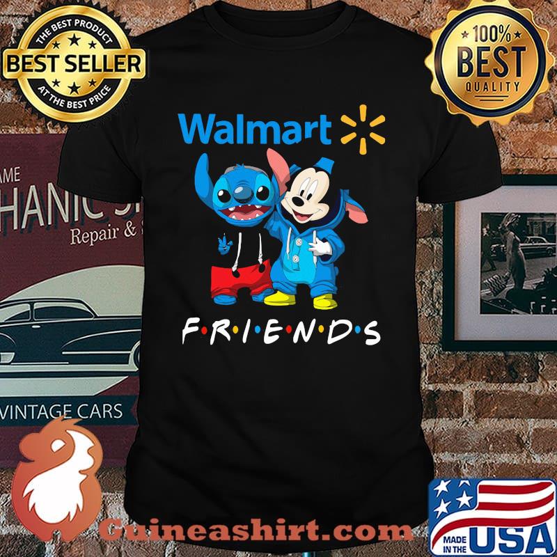 Walmart Friends Mickey Mouse And Stitch Shirt