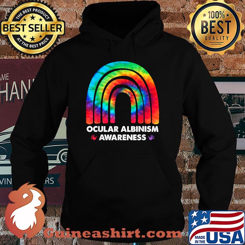 We Wear Rainbow Heart For Ocular Albinism Awareness T-Shirt Hoodie