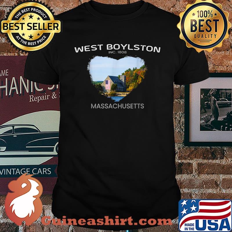 West Boylston MA MASSACHUSETTS Old Stone Church Foliage Shirt