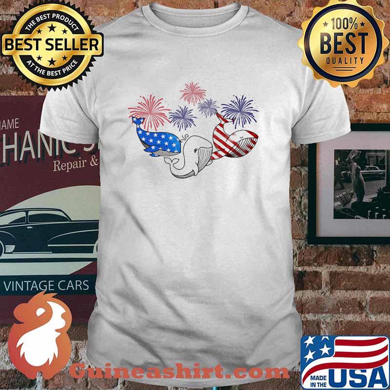 Whale flag colors whale lovers shirt