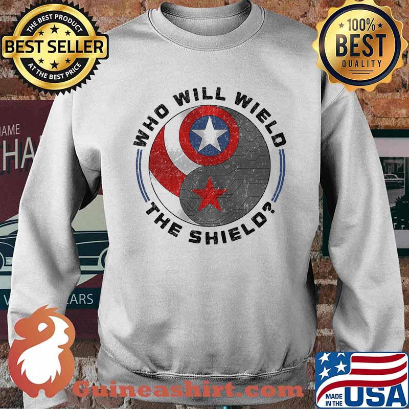 Who will wield the shield captain america logo Sweater