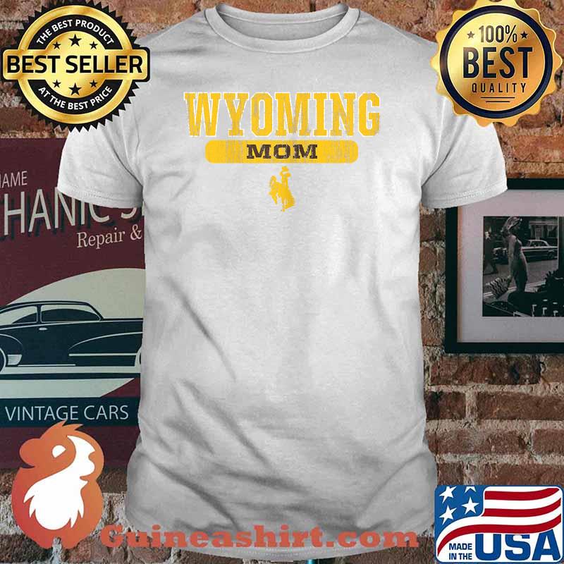 Wyoming Cowboys Apparel Mom Block Pill Shirt