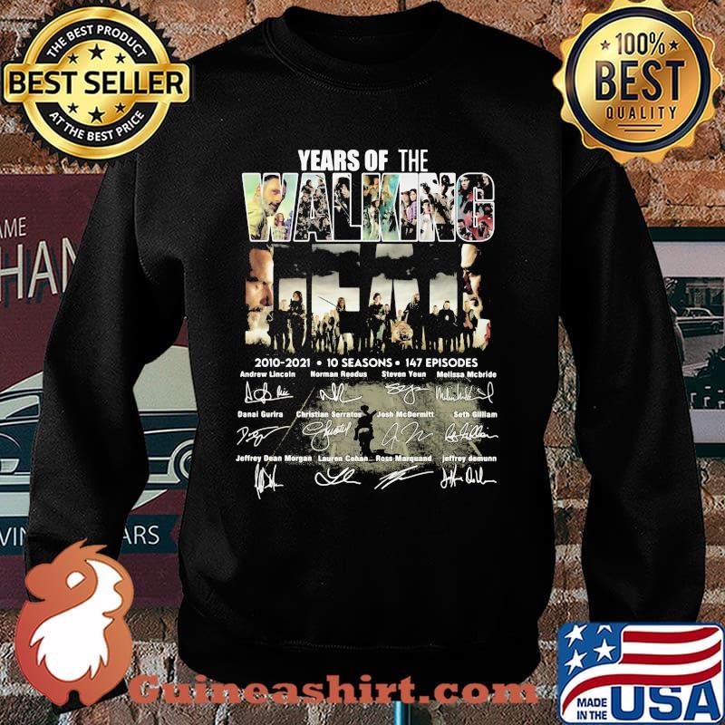 Years Of The Walking 2010 2021 10 Seasons Signature Shirt Sweater