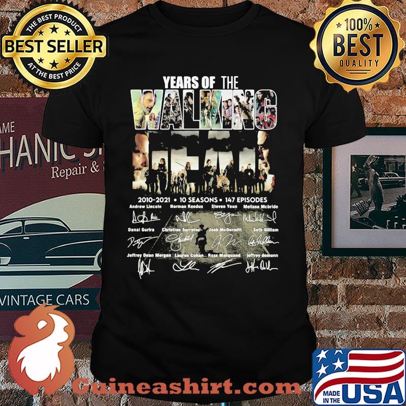 Years Of The Walking 2010 2021 10 Seasons Signature Shirt