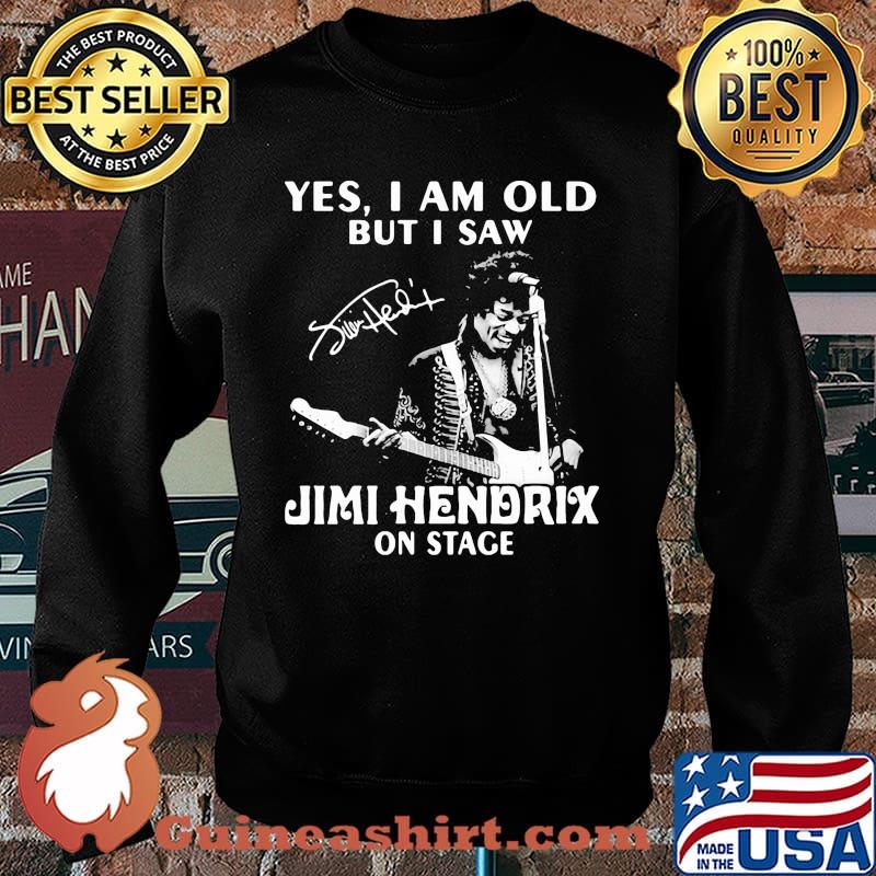 Yes i am old but i saw Jimi Hendrix On stage signature Sweater