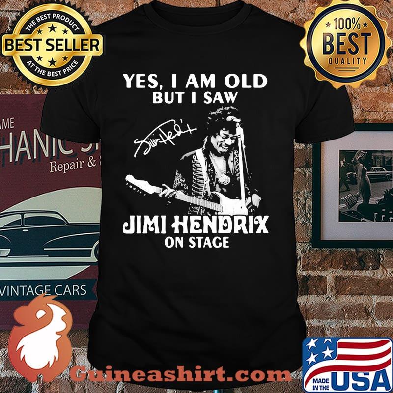 Yes i am old but i saw Jimi Hendrix On stage signature shirt