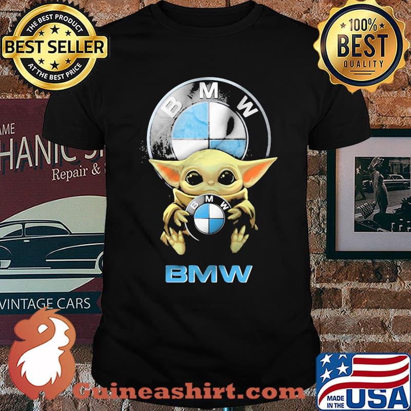 Yoda hug BMW logo shirt