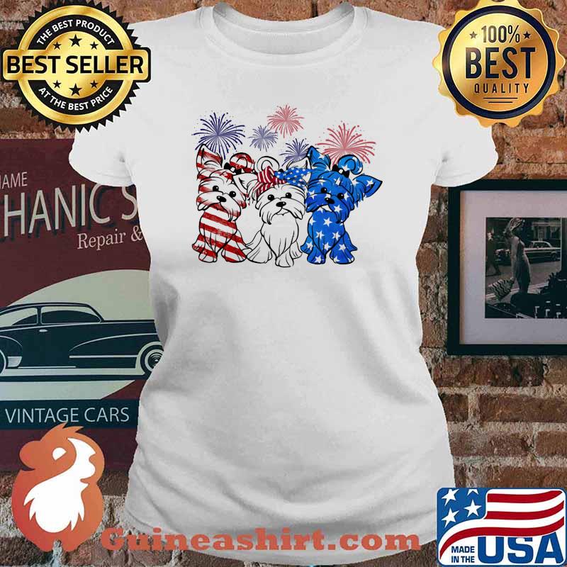 Yorkshire terrier flag colors yorkie lovers Ladies tee