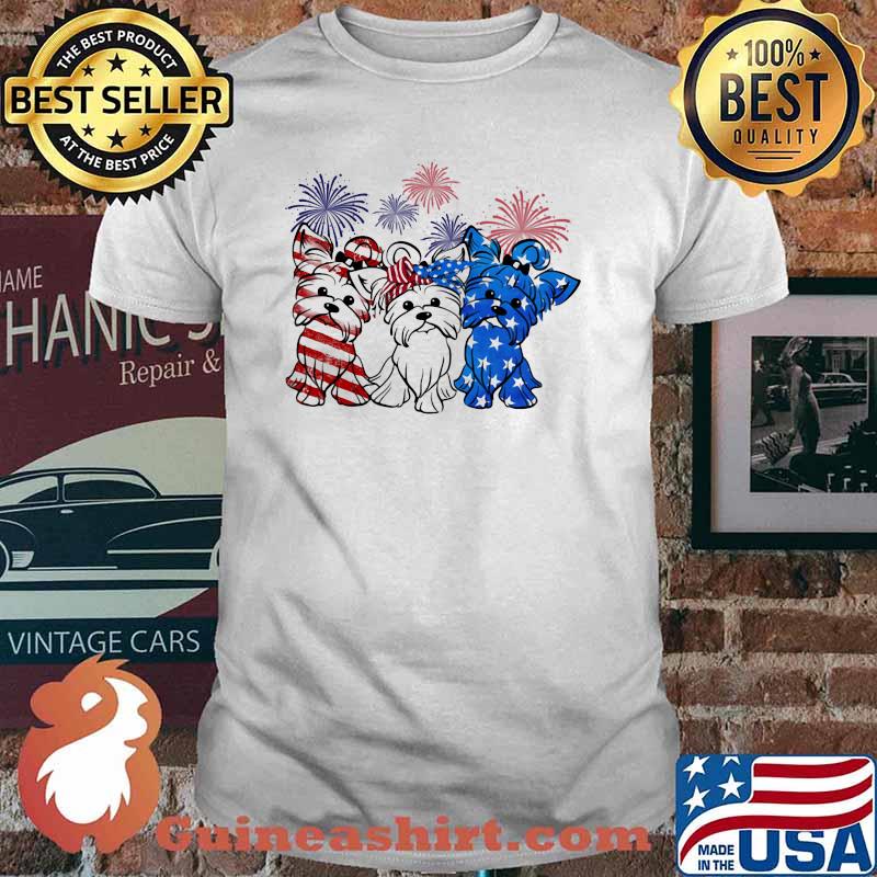 Yorkshire terrier flag colors yorkie lovers shirt