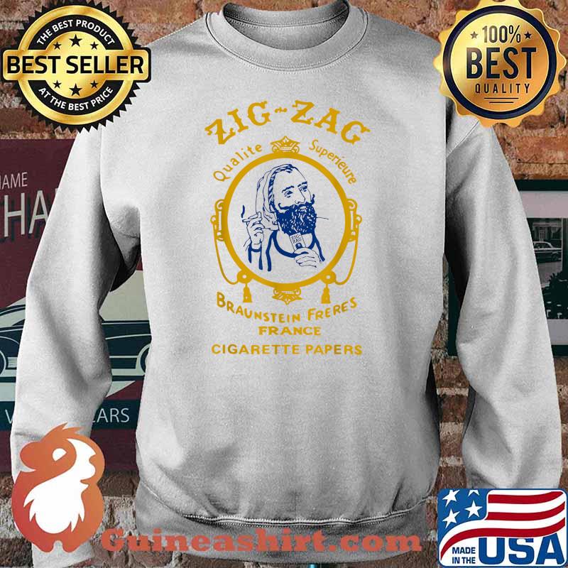 Zigzag Braumsteim Freres France Cigarette Papers Smoking Weed Cigarettes Shirt Sweater