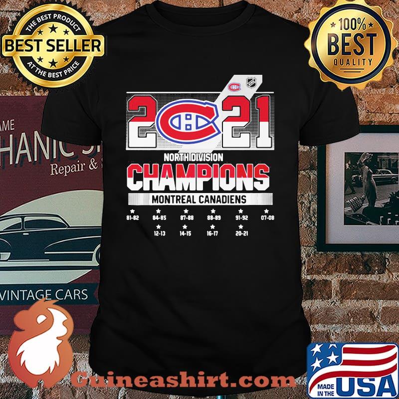2021 North Division Champions Montreal Canadiens Shirt