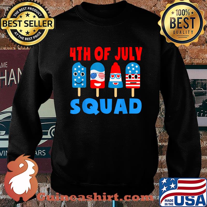 4th Of July Squad Cute Ice Pops American Flag Patriotic T-Shirt Sweater