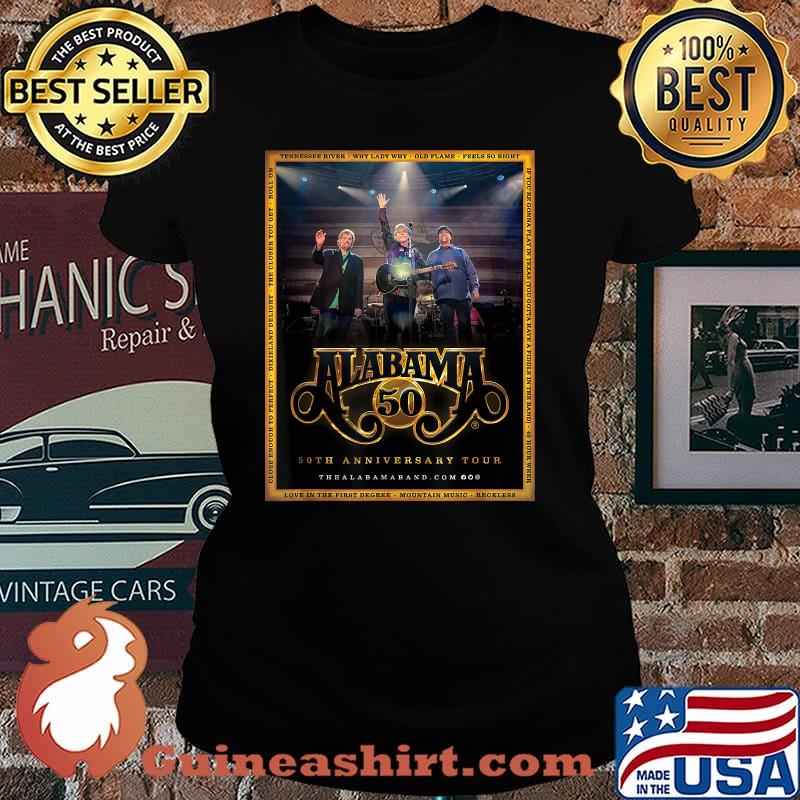 Alabama 50th Anniversary Tour-Show T-Shirt Laides tee