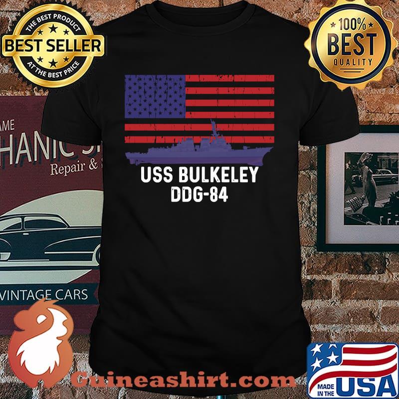 American Flag USS Bulkeley DDG-84 Destroyer Shirt