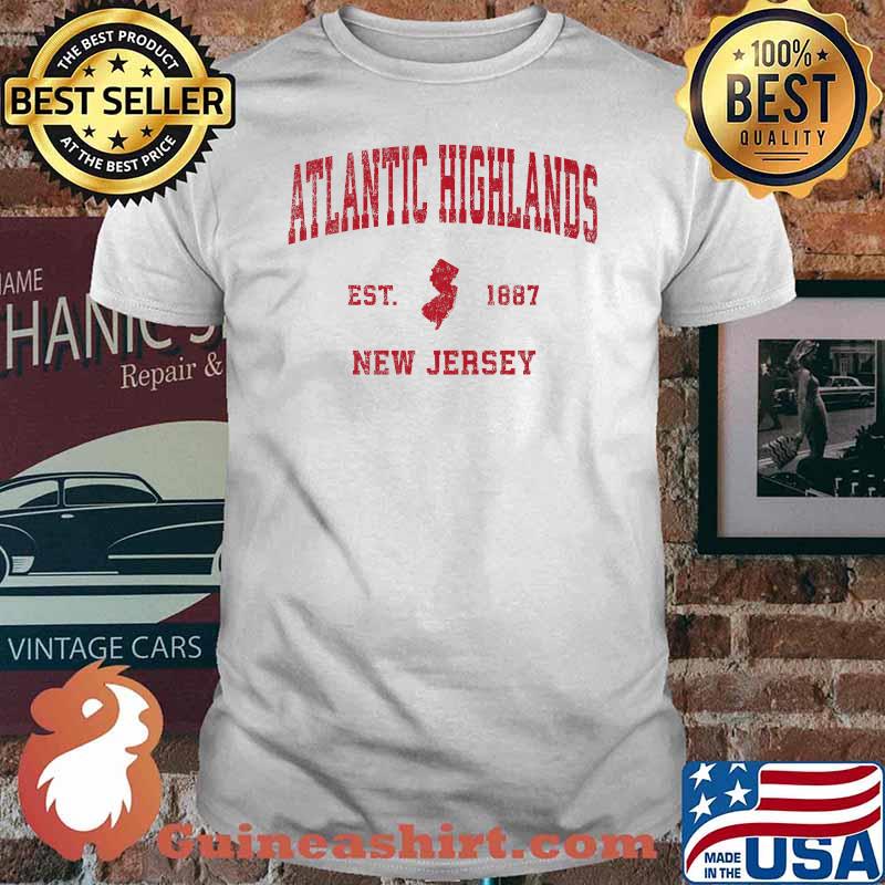 Atlantic Highlands New Jersey NJ 1887 Vintage Sports T-Shirt