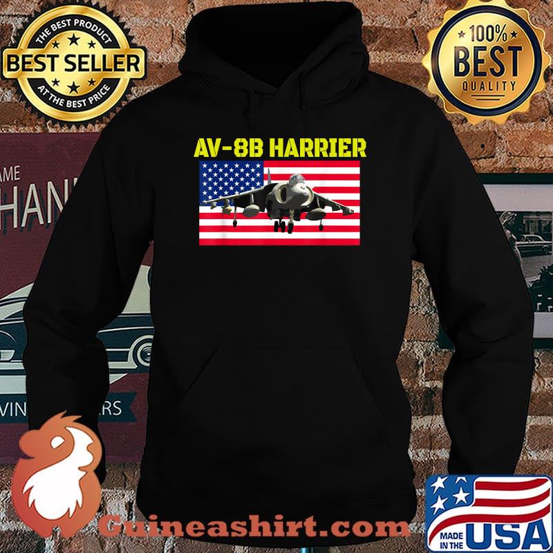 Av 8B Harrier Fun pilot and aircraft flying airplanes American Flag T-Shirt Hoodie