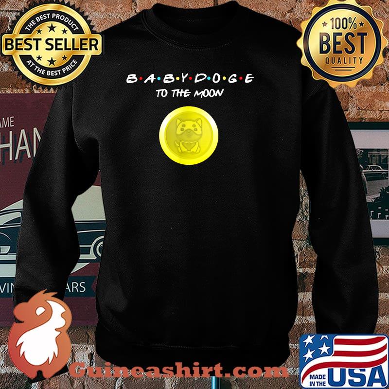 BabyDoge To The Moon Meme Cryptocurrency Coin T-Shirt Sweater