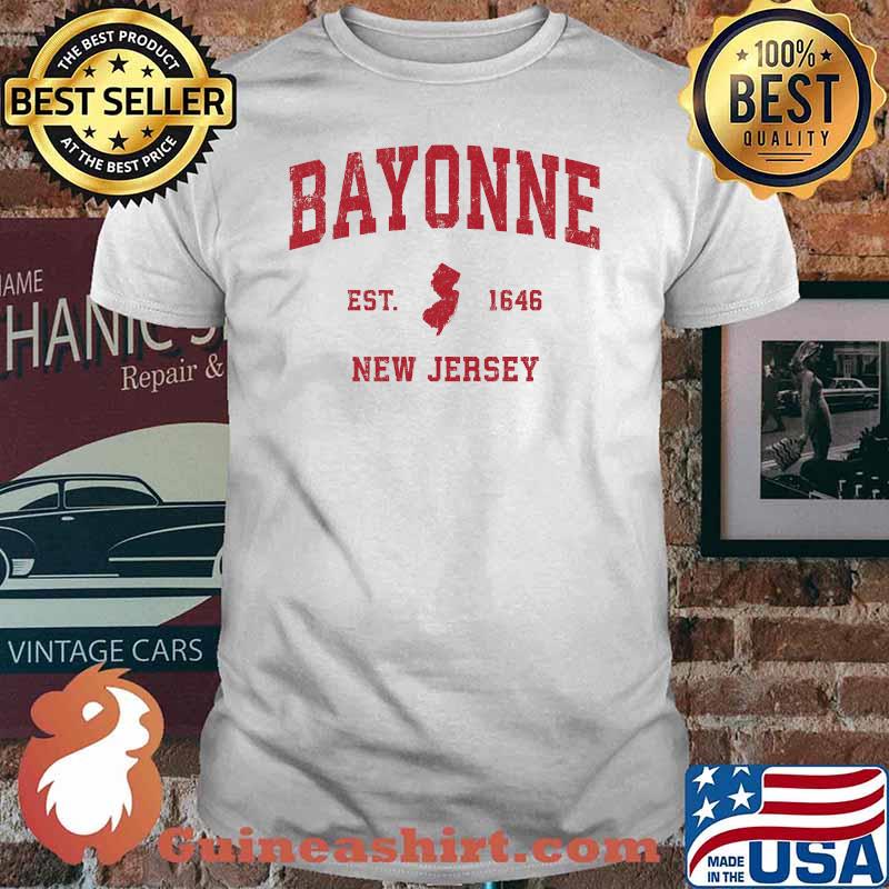Bayonne New Jersey 1646 NJ Vintage Sports Shirt