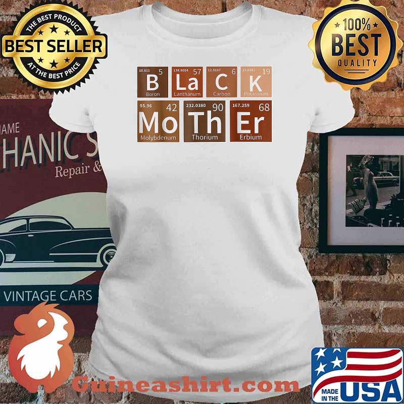 Black Mothers Periodic Table African American T-Shirt Ladies tee