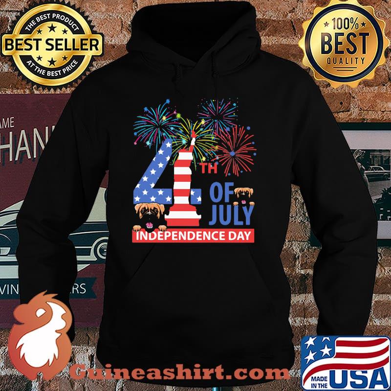 Boxer Independence Day 4th Of July American Flag Shirt Hoodie
