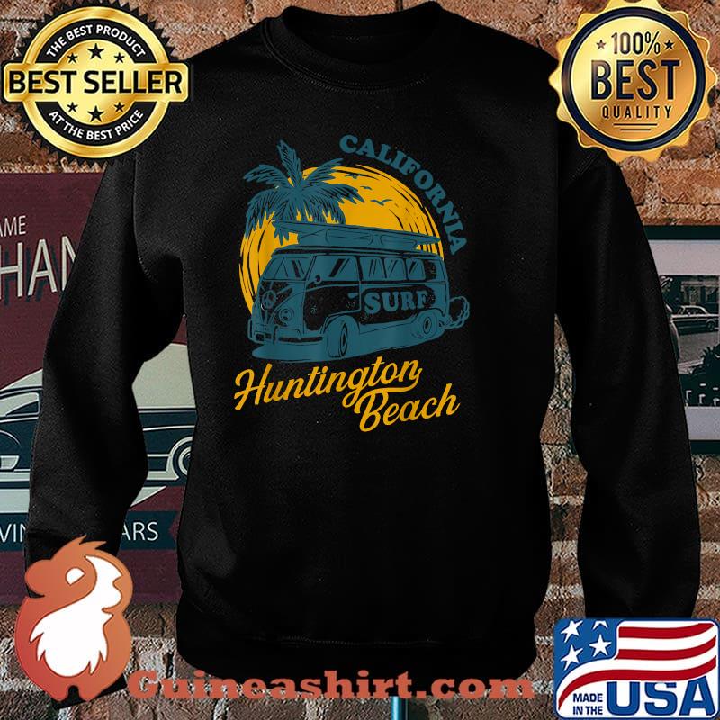 California Huntington Beach Surf Surfing Hippie Van T-Shirt Sweater