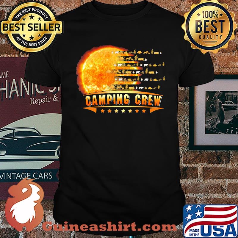 Camping Crew Moon Flag Shirt