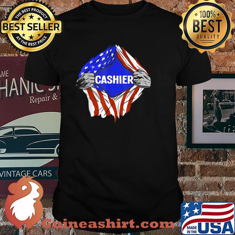 Cashier American Flag hero T-Shirt
