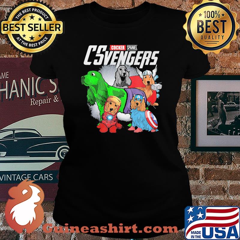 Cocker Spaniel Csvengers Dog Shirt Laides tee