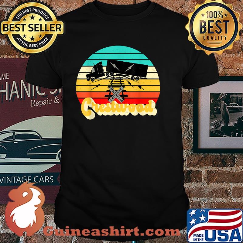 Crestwood Kentucky KY Tourism Semi Stuck on Railroad Tracks Vintage T-Shirt