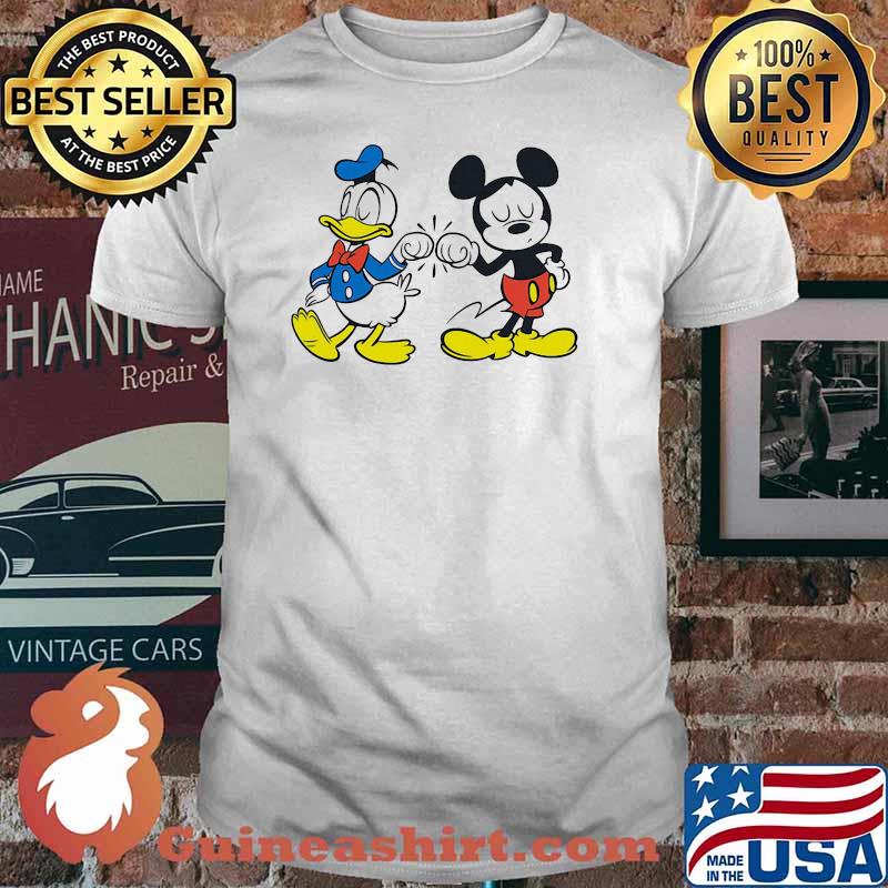 Duck donald and mickey mouse shirt