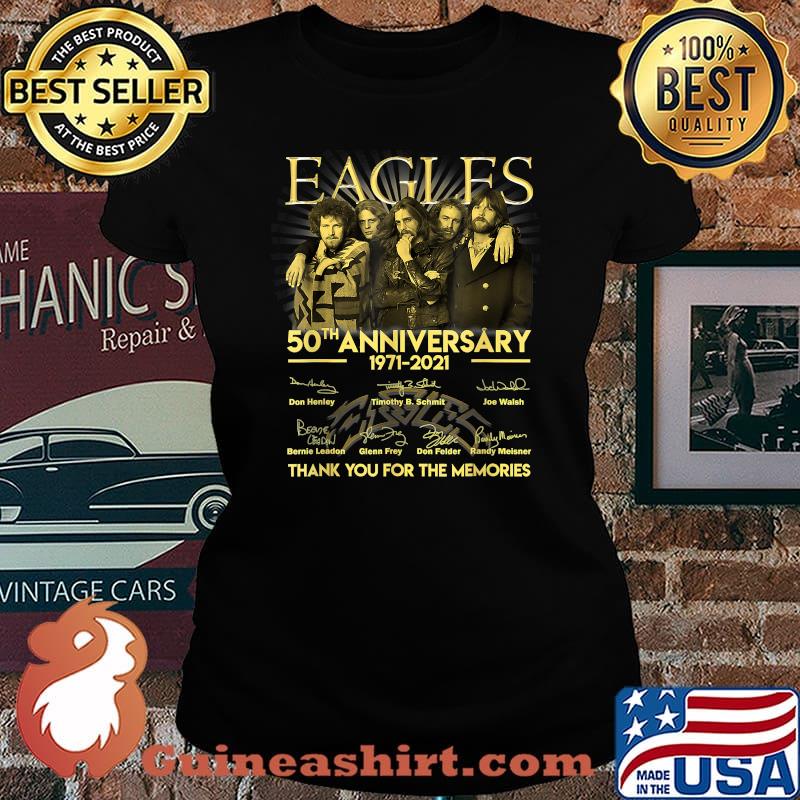 EAGELS 50th anniversary 1971 2021 thank you for the memories signatures Laides tee
