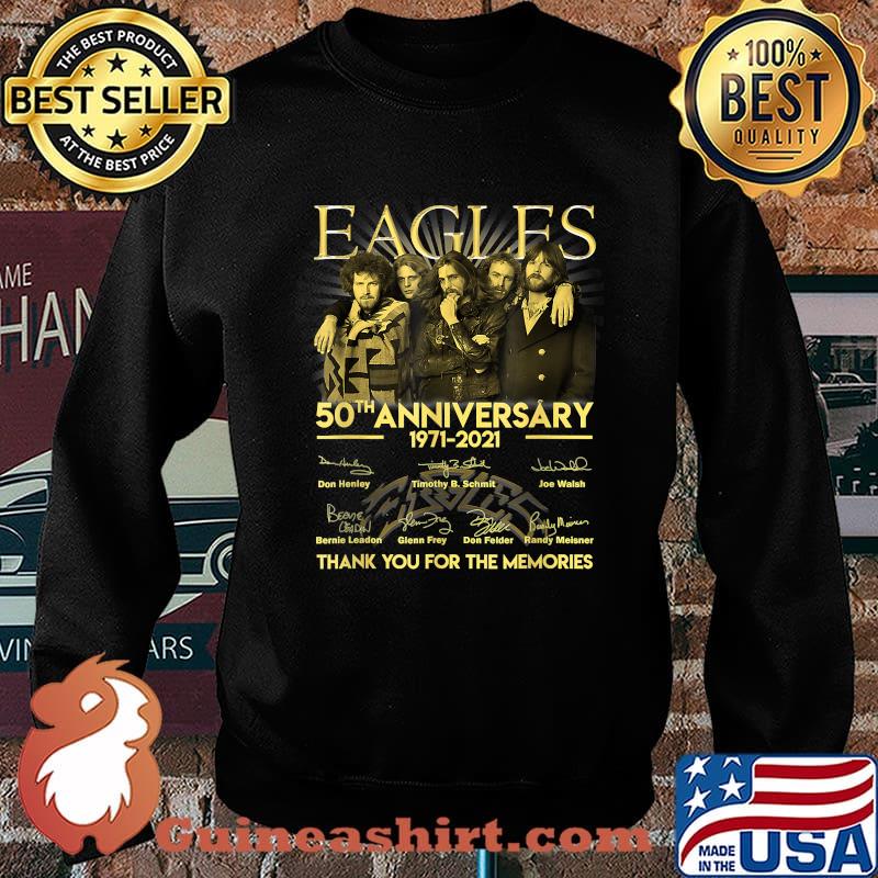EAGELS 50th anniversary 1971 2021 thank you for the memories signatures Sweater