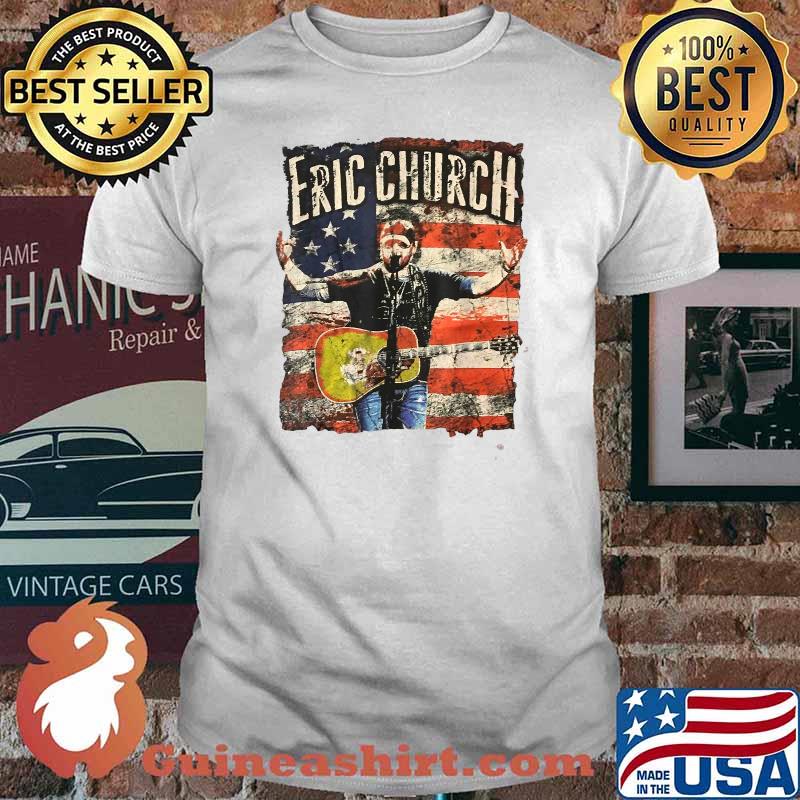 Erics Churchs American Flag T-Shirt