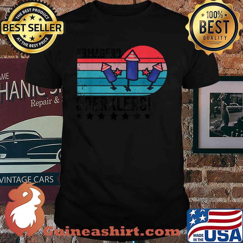 ERMAGERD SPERKLERS! 4th of July Fireworks Vintage T-Shirt