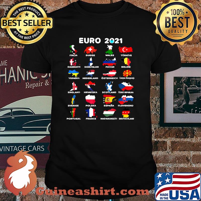 Euro 2021 jersey All countries participating in Euro 2021 T-Shirt