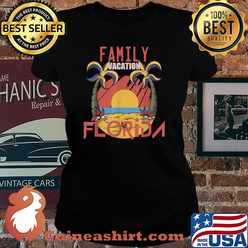 Family Vacation 2021 Florida Sunset Shirt Laides tee