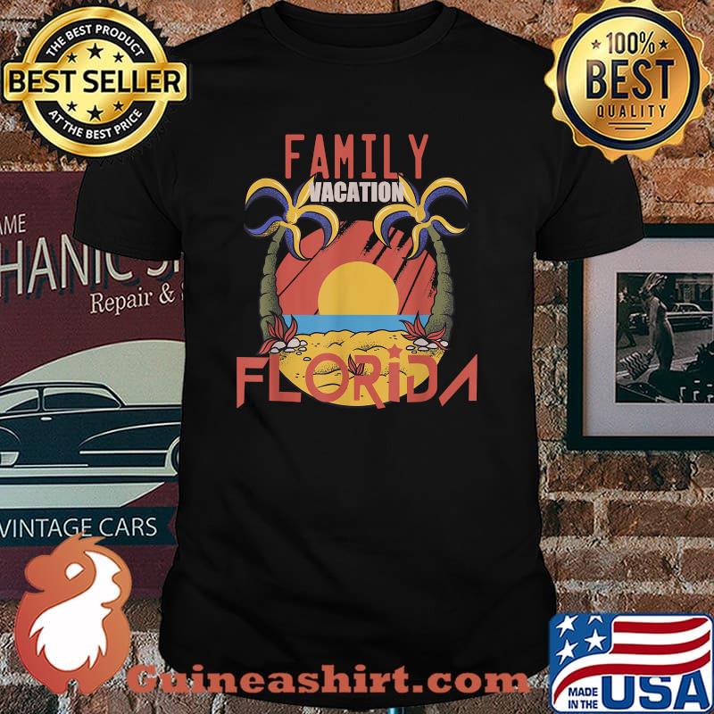 Family Vacation 2021 Florida Sunset Shirt