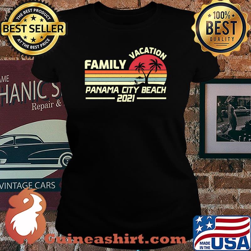Family Vacation Panama City Beach 2021 VIntage T-Shirt Laides tee