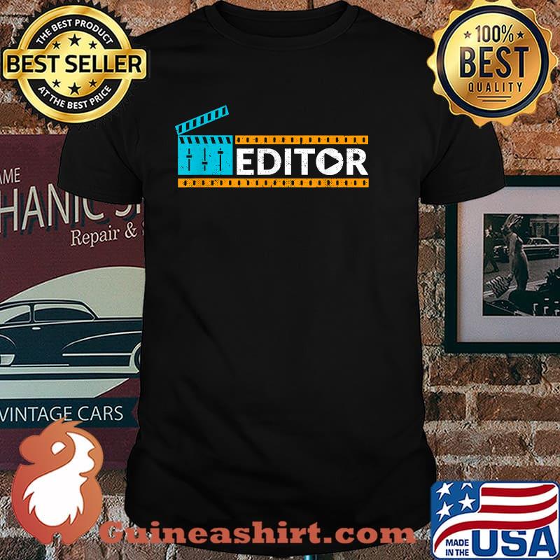 Film Editor Pattern Cinematographers Filmmaker Movie Maker T-Shirt
